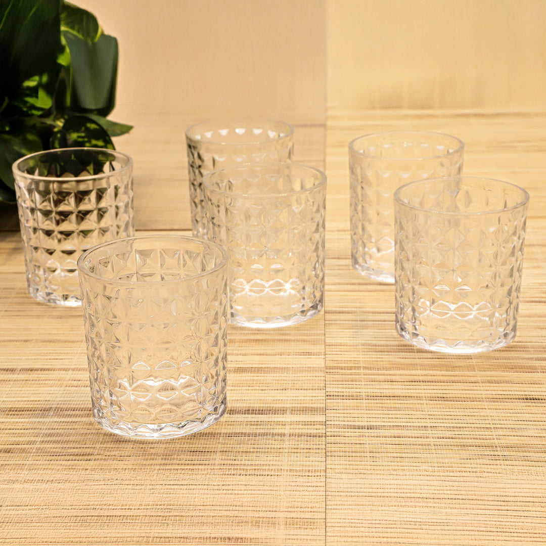 Diamond Glow Drinking Glass Set