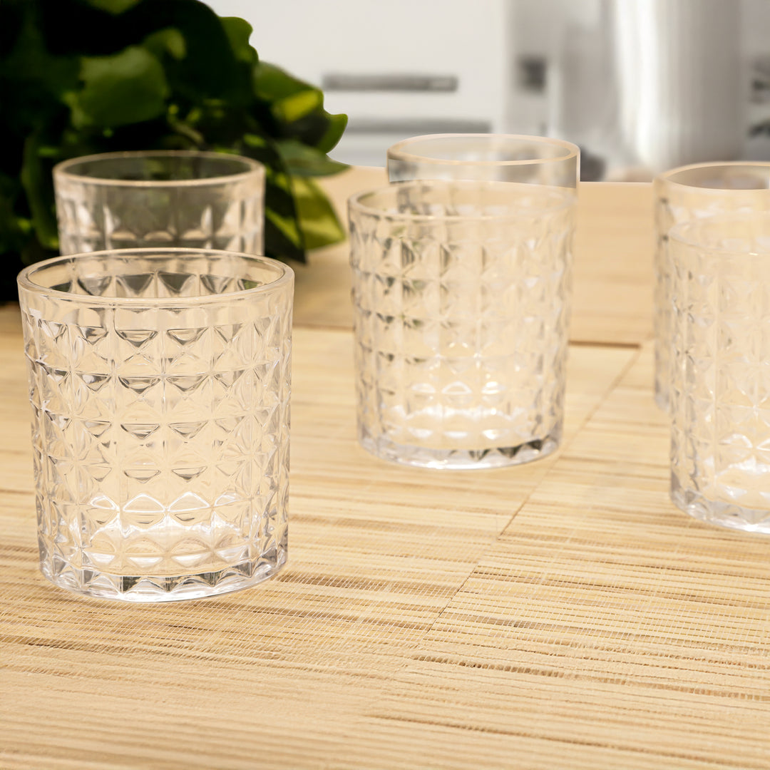 Diamond Glow Drinking Glass Set