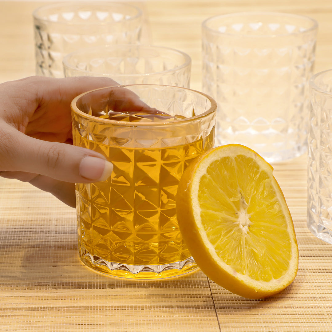 Diamond Glow Drinking Glass Set