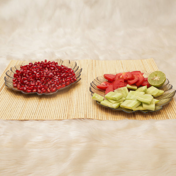 Elegant Golden Leaf Serving Platter
