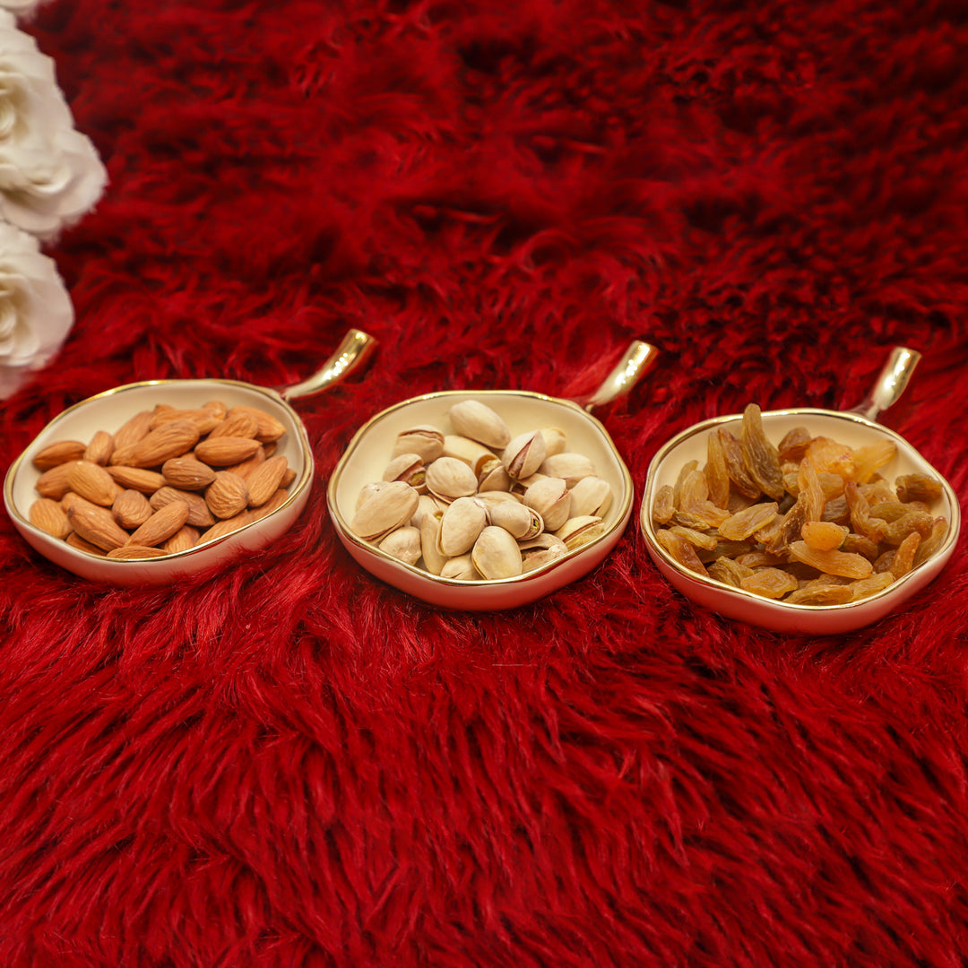 Elegant 6-Piece Cream Ceramic Serving Set