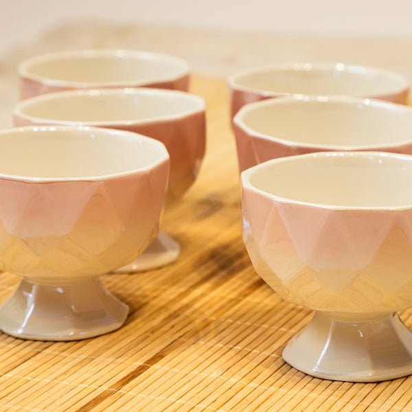 Peach Luxe Ceramic Cup & Spoon Set