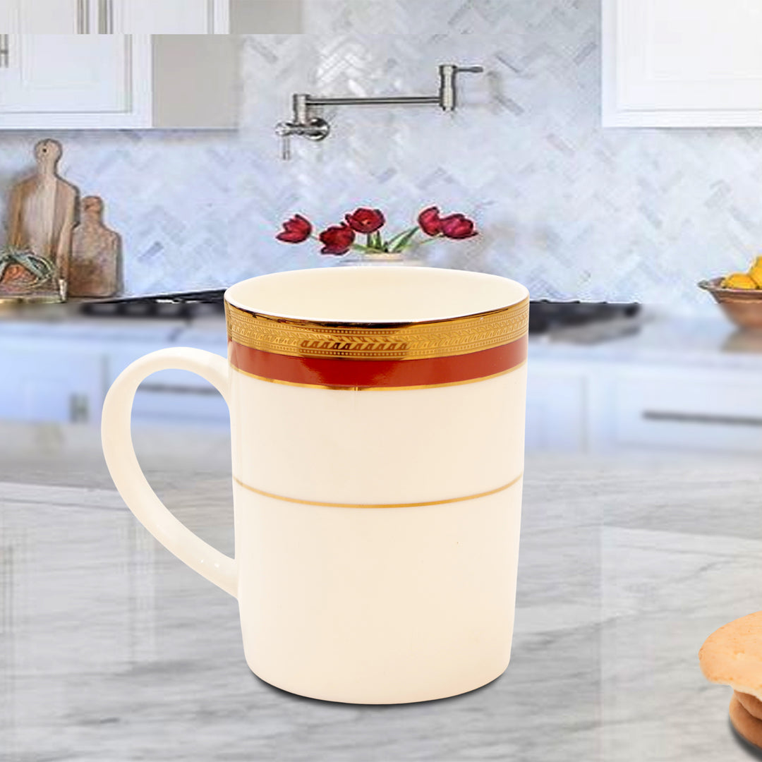 Golden Aura Ceramic Coffee Mugs