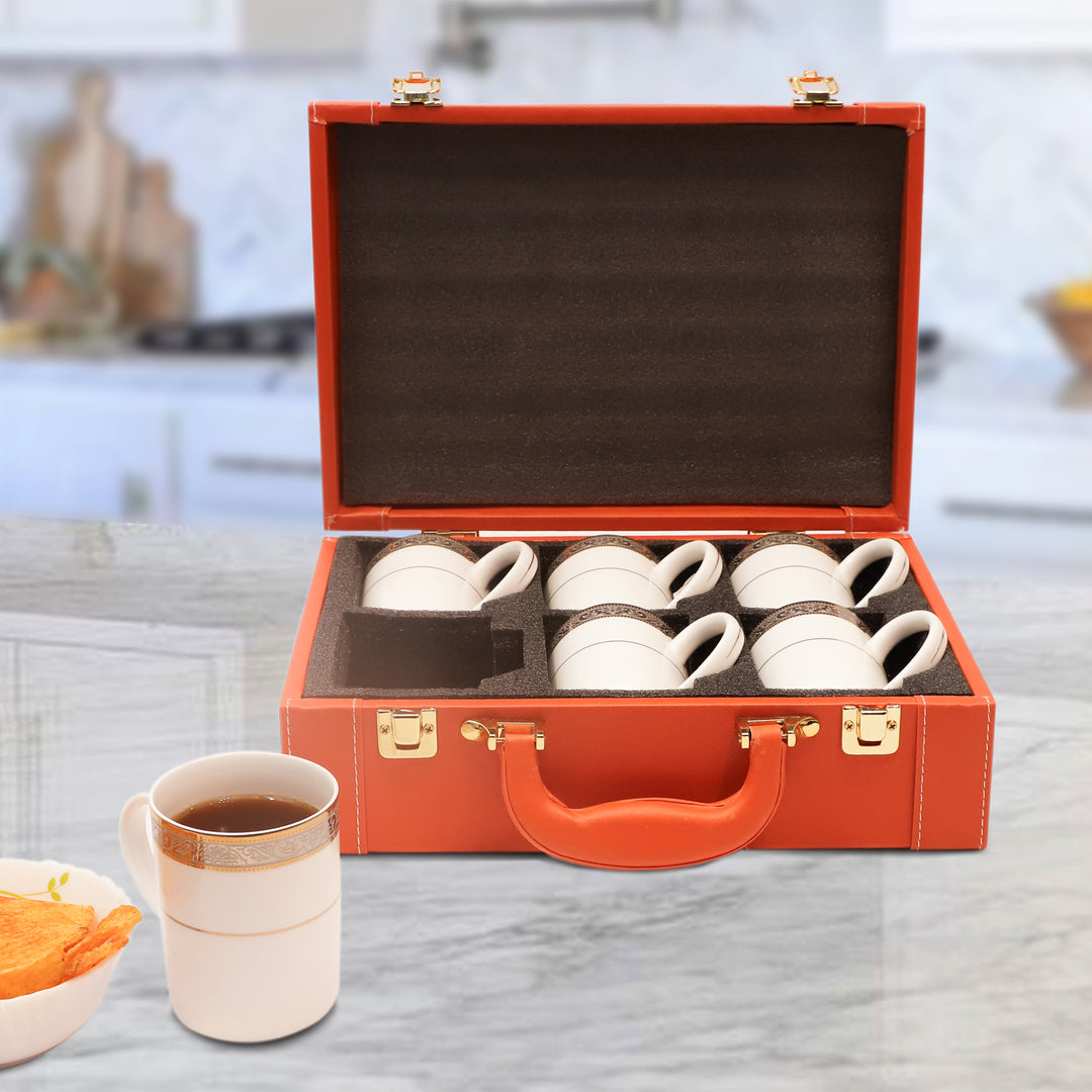 Royal Glow Ceramic Coffee Mugs