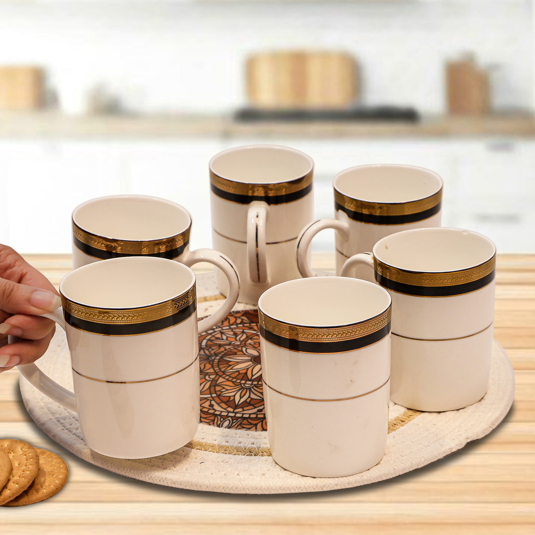 Royal Charm Ceramic Mug Set