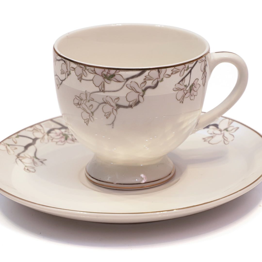 Royal Glow Ceramic Cup & Saucer Set