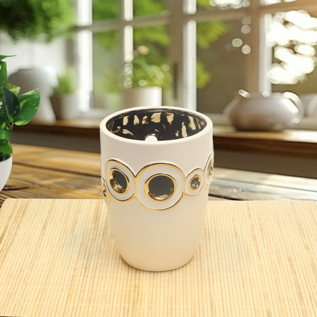 Golden Bloom Vase