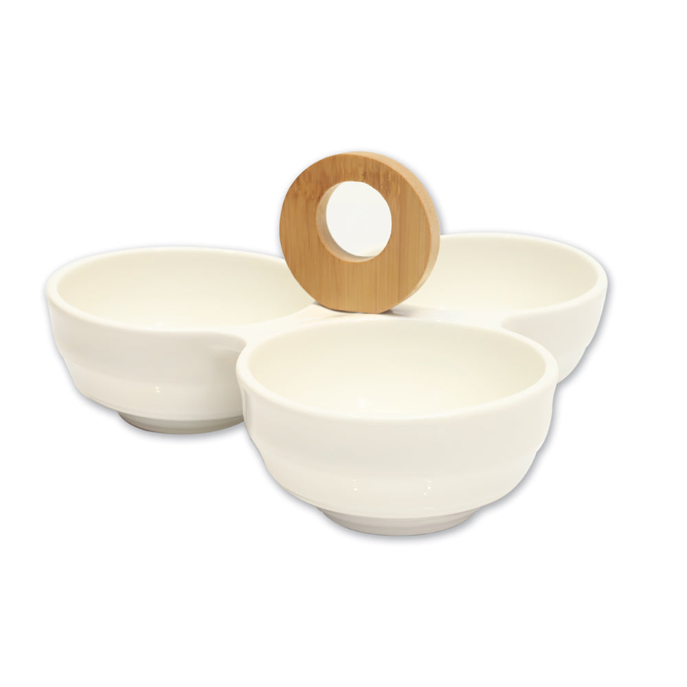 Elegant Trio Ceramic Tray (Pack of 1)