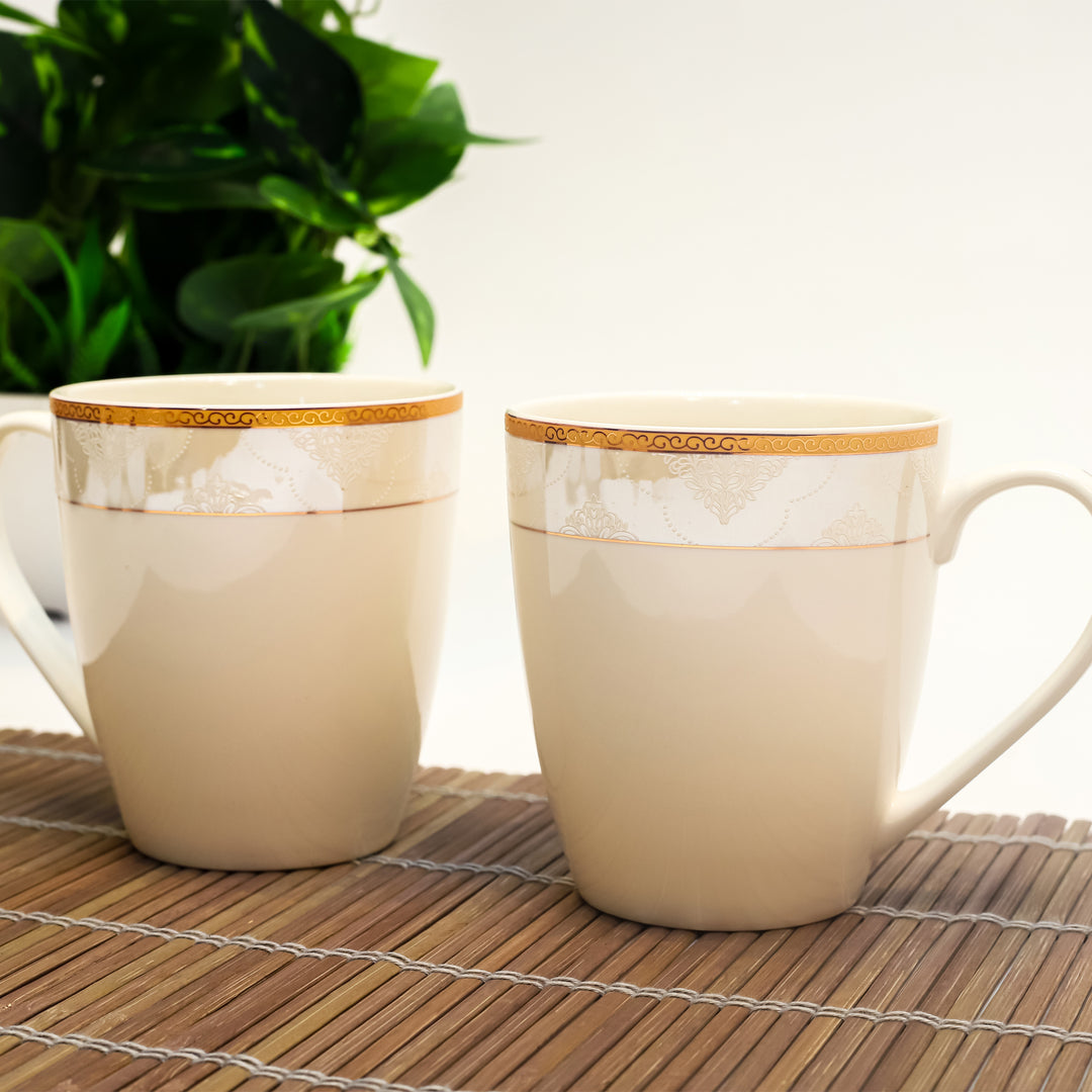 Elysian Ivory Mug Pair