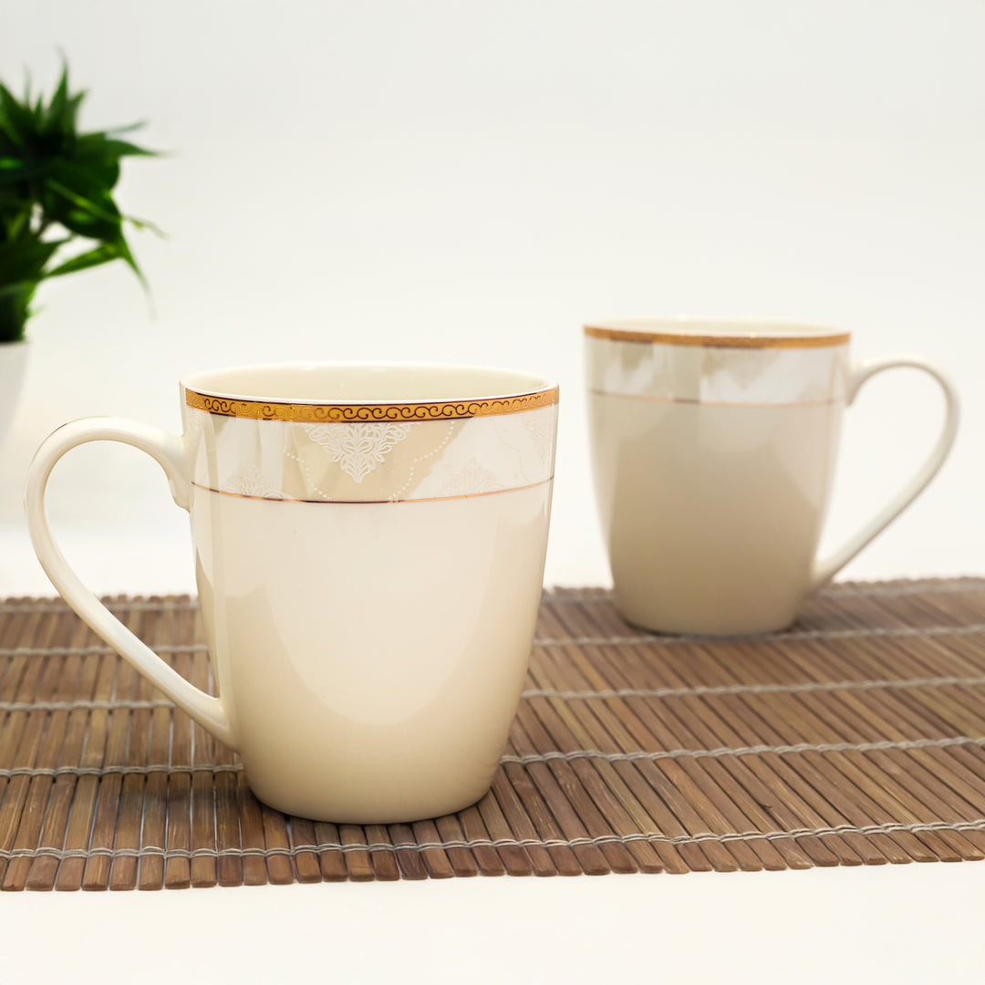Elysian Ivory Mug Pair