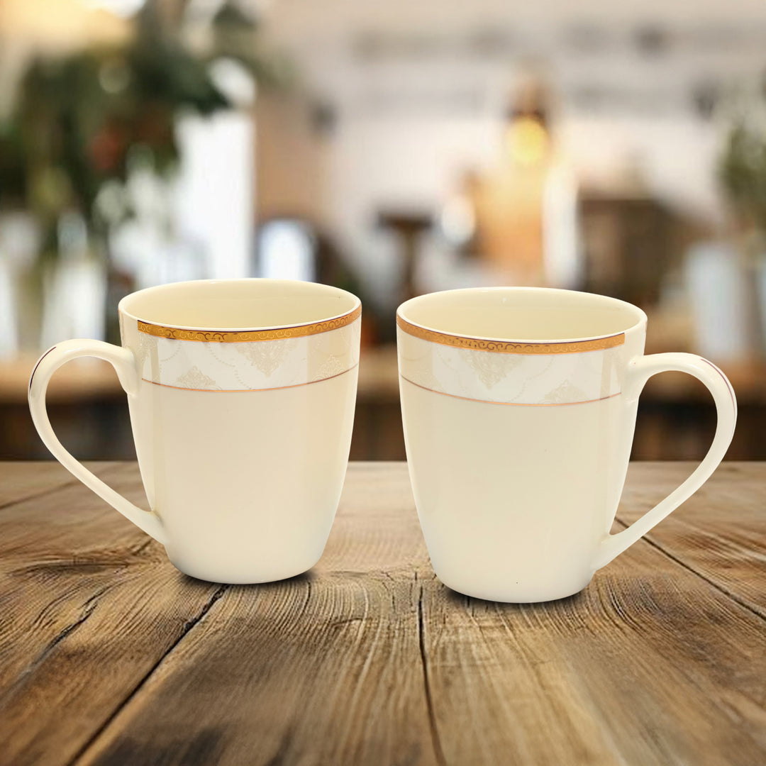 Elysian Ivory Mug Pair