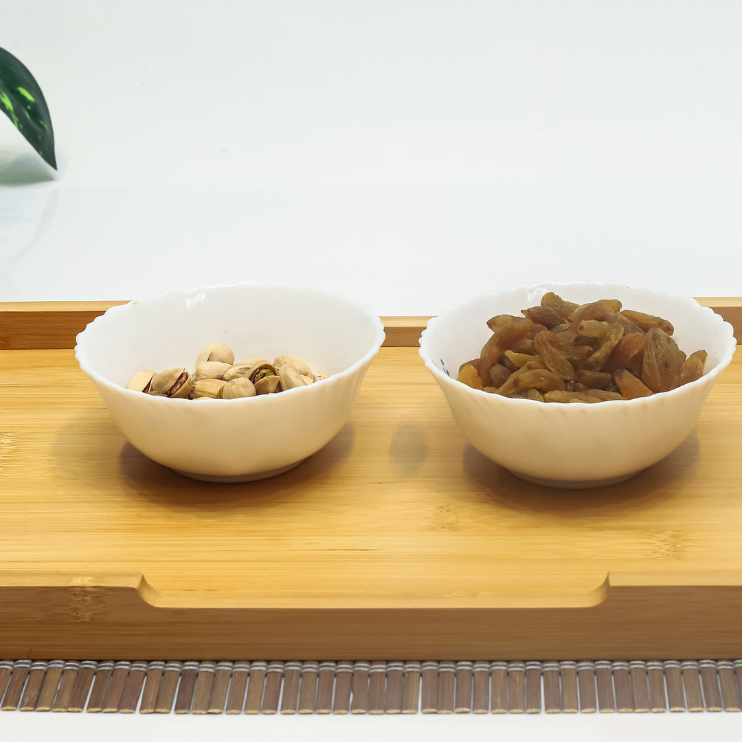 Ecoserve Natural Bamboo Wooden Serving Tray With Handles