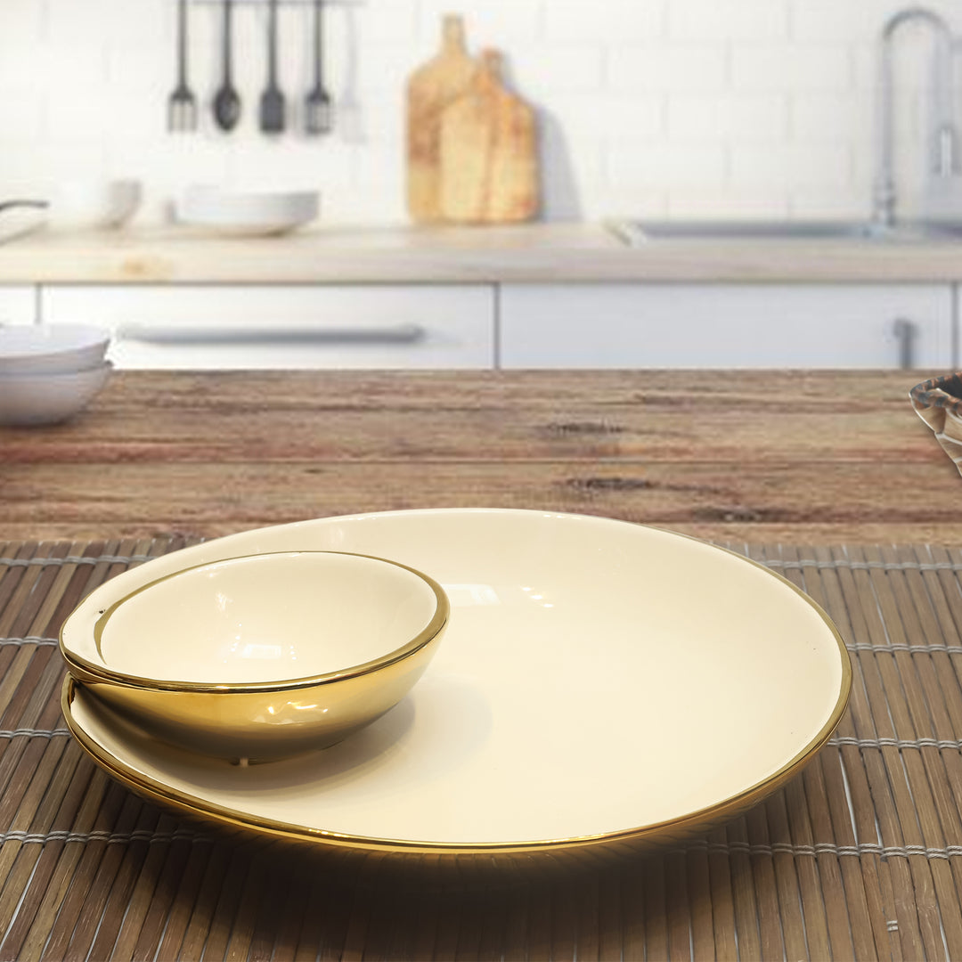 Golden Charm Tray Set