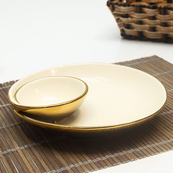 Golden Charm Tray Set