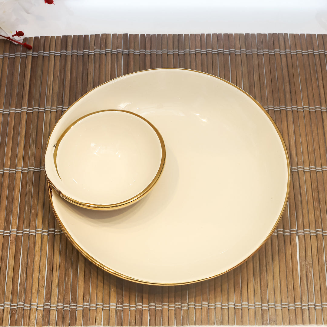 Golden Charm Tray Set