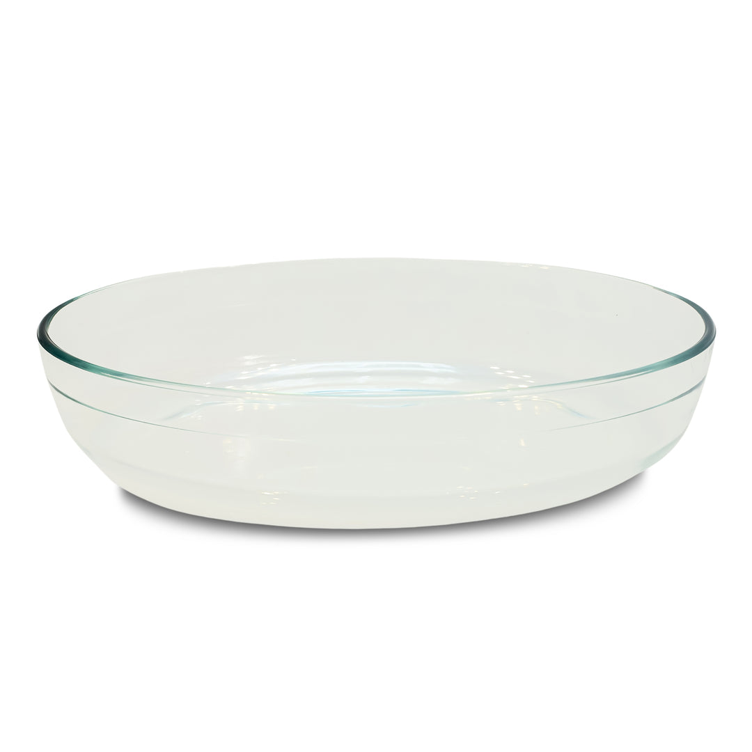 Crystal clear Borosilicate Glass Baking & Serving Dish