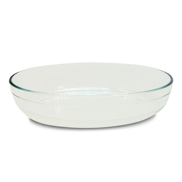 Crystal clear Borosilicate Glass Baking & Serving Dish