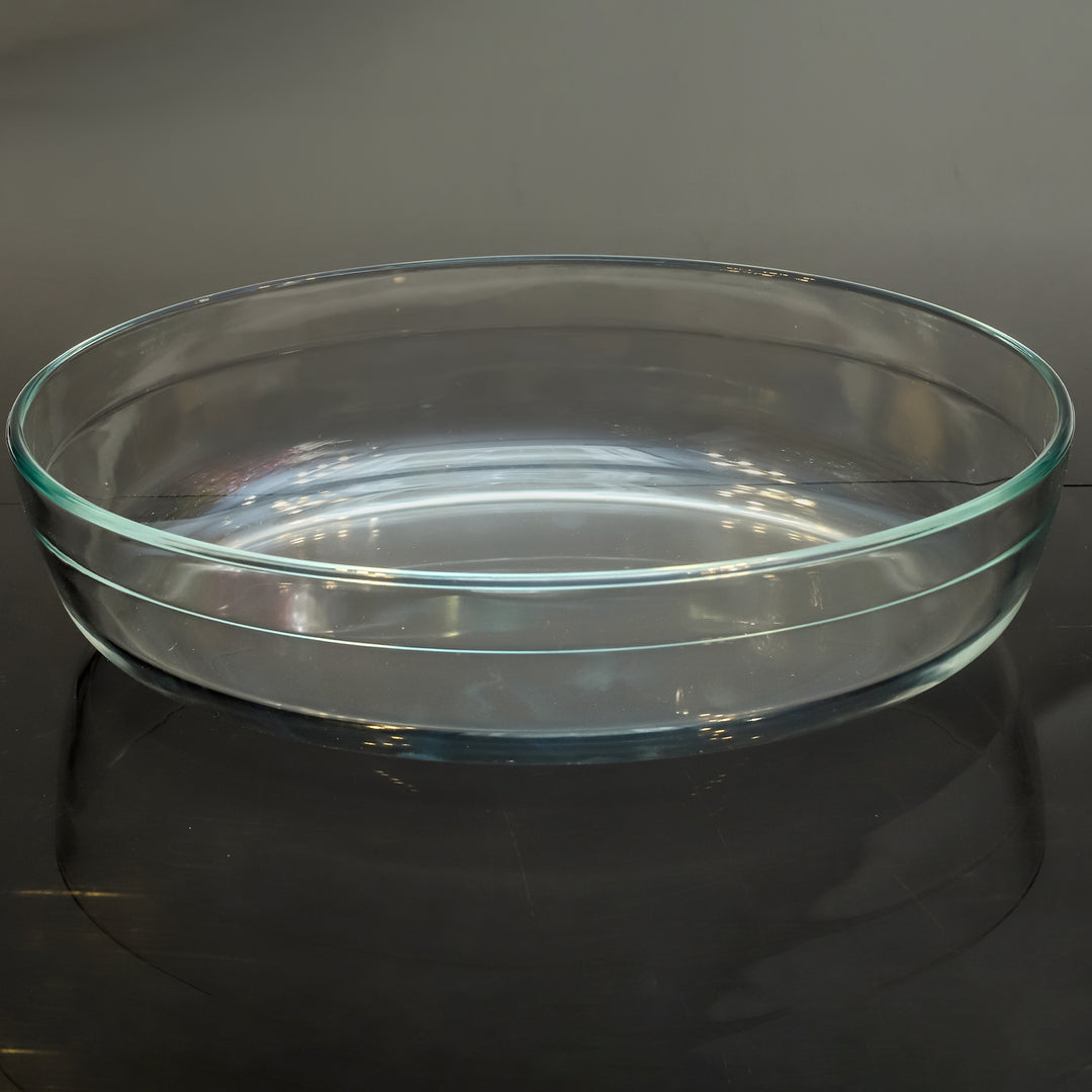 Crystal clear Borosilicate Glass Baking & Serving Dish
