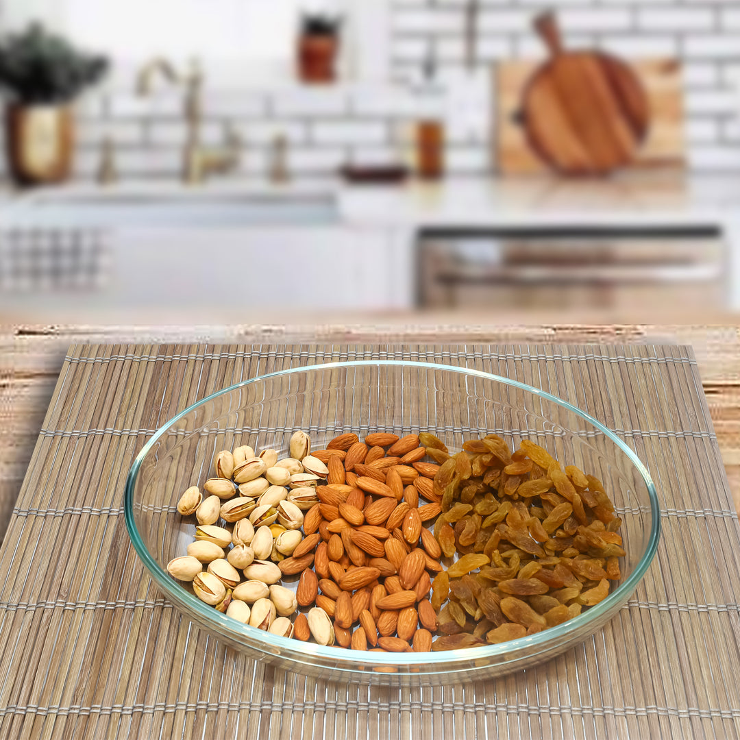 Crystal clear Borosilicate Glass Baking & Serving Dish