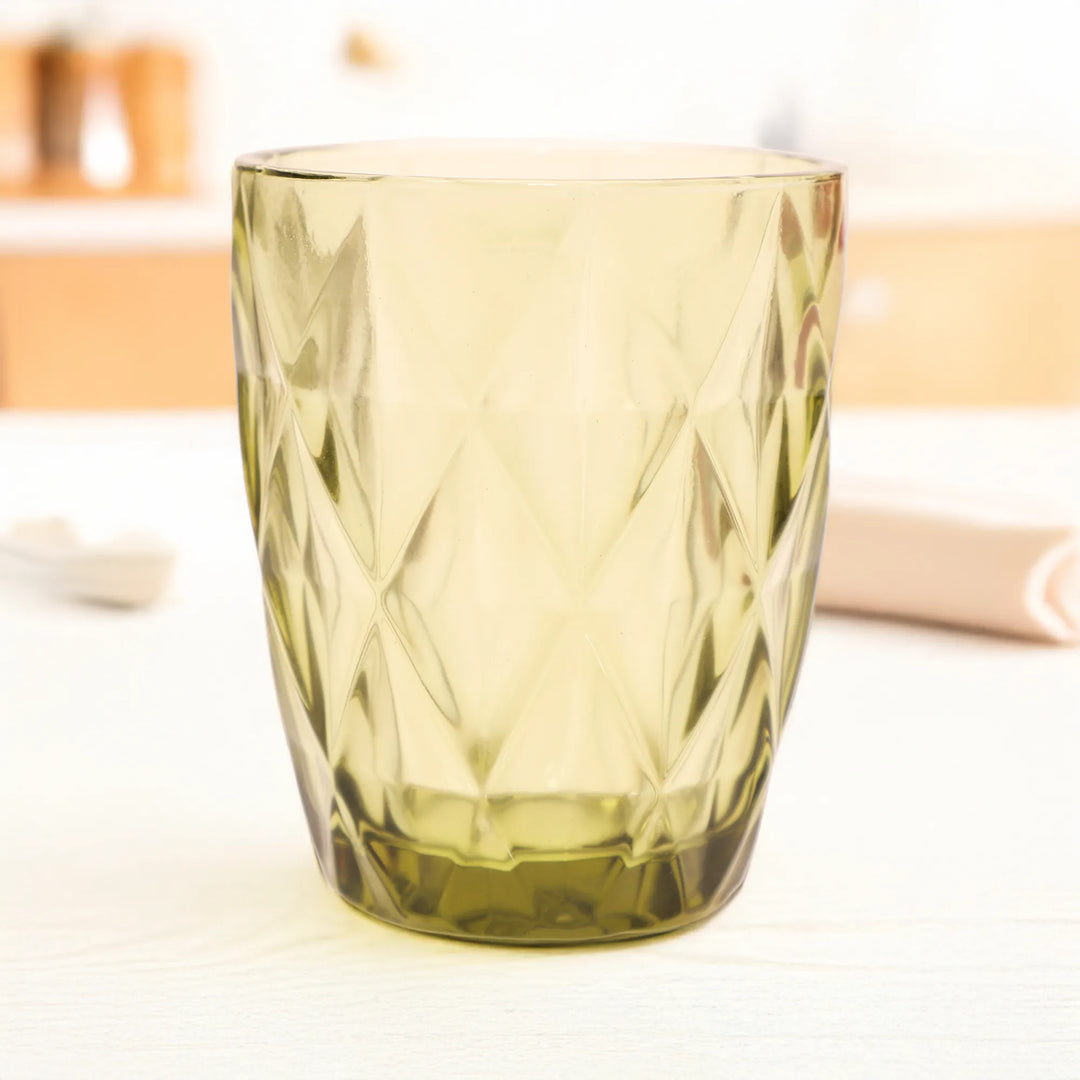 GREEN LUXE DESIGNER GLASS SET