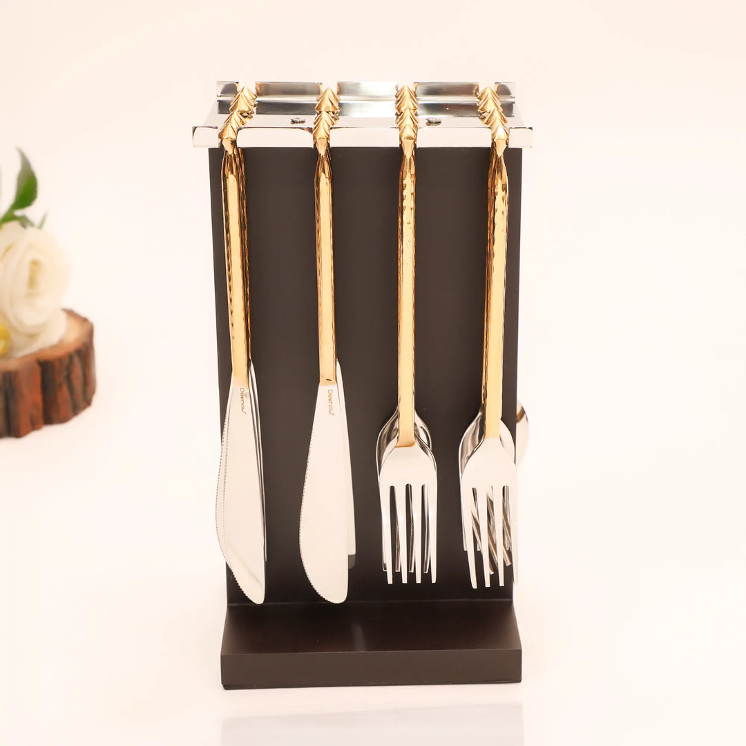 GOLDEN SHINE ELEGANT CUTLERY SET