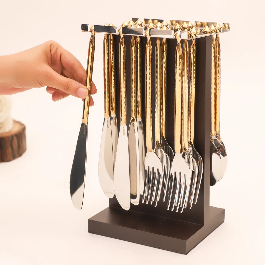 GOLDEN SHINE ELEGANT CUTLERY SET