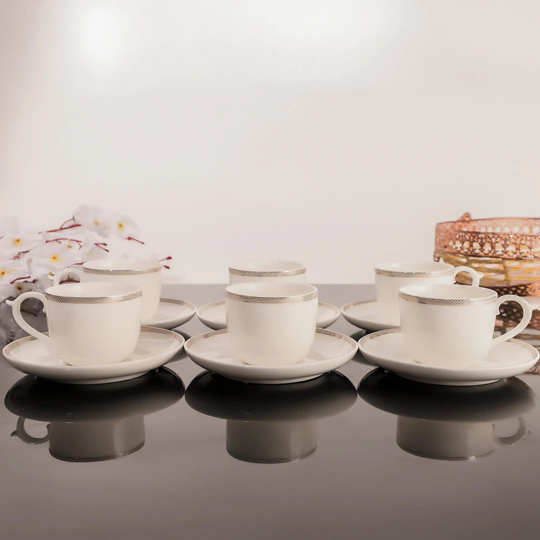 PLATINUM CHARM BONE CHINA SET