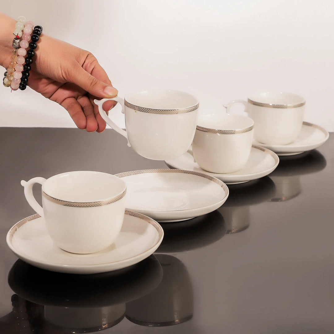 PLATINUM CHARM BONE CHINA SET