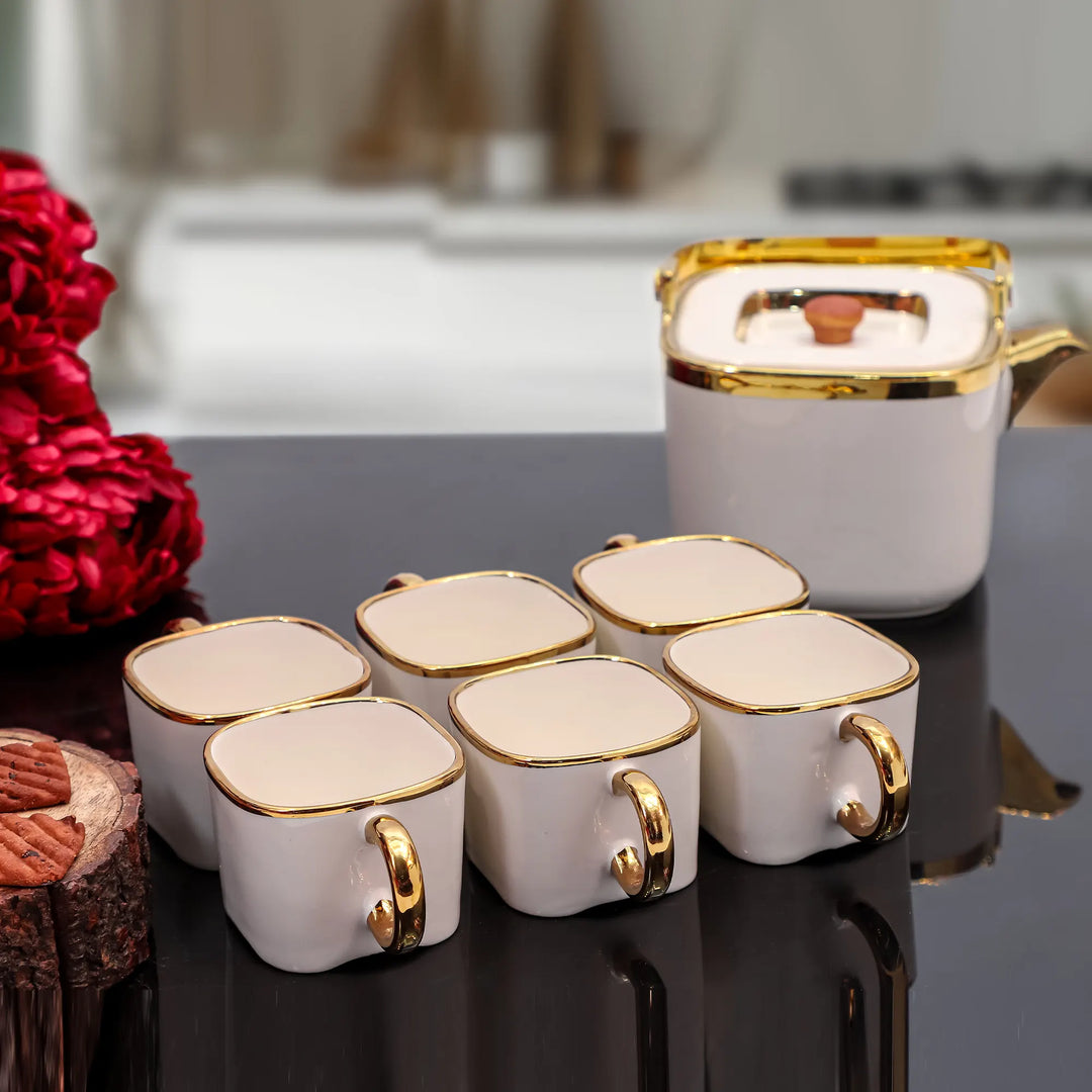 GOLDEN GRACE CERAMIC TEA SET