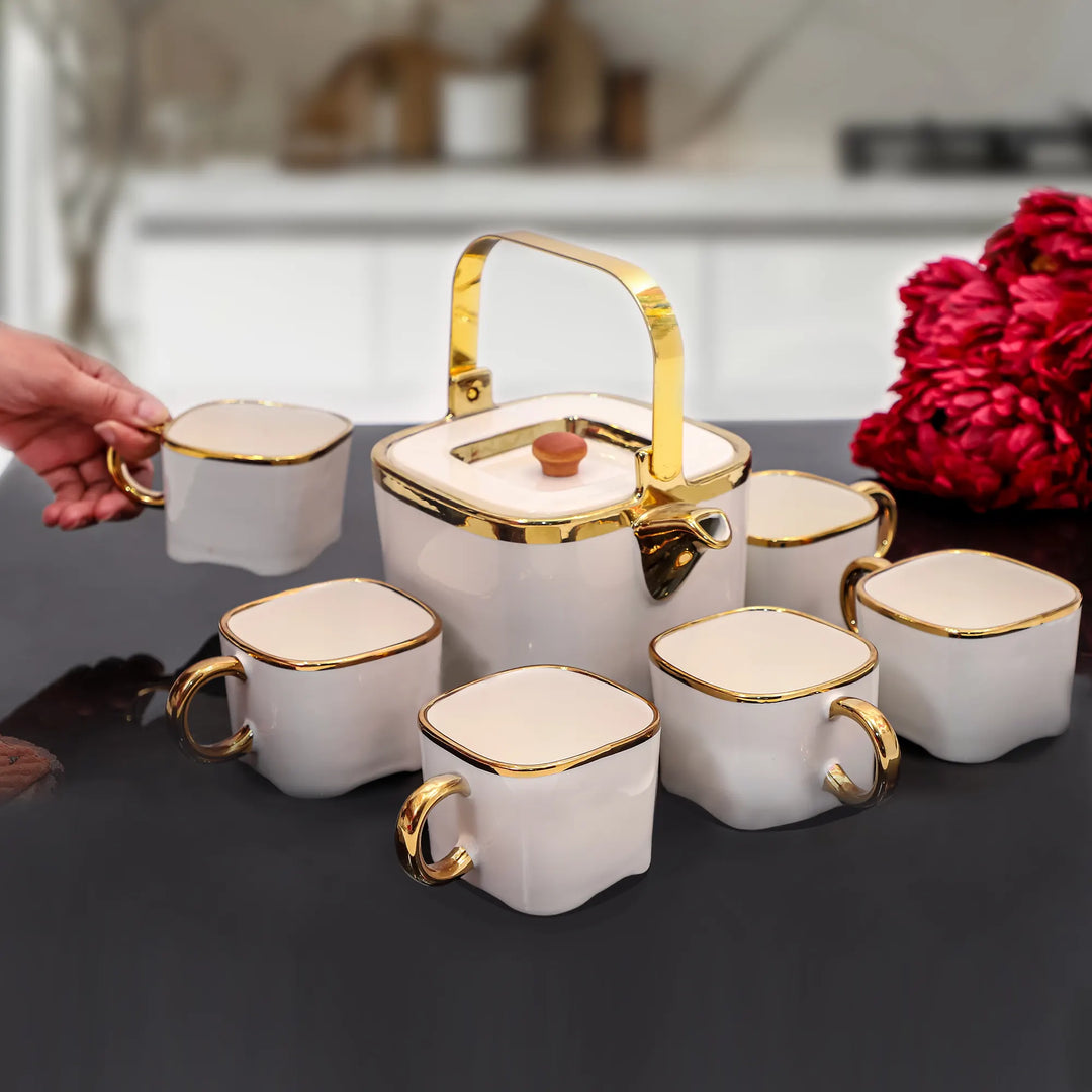 GOLDEN GRACE CERAMIC TEA SET