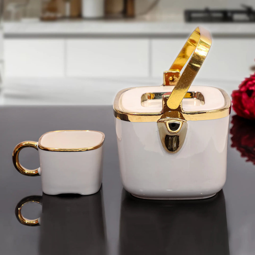 GOLDEN GRACE CERAMIC TEA SET