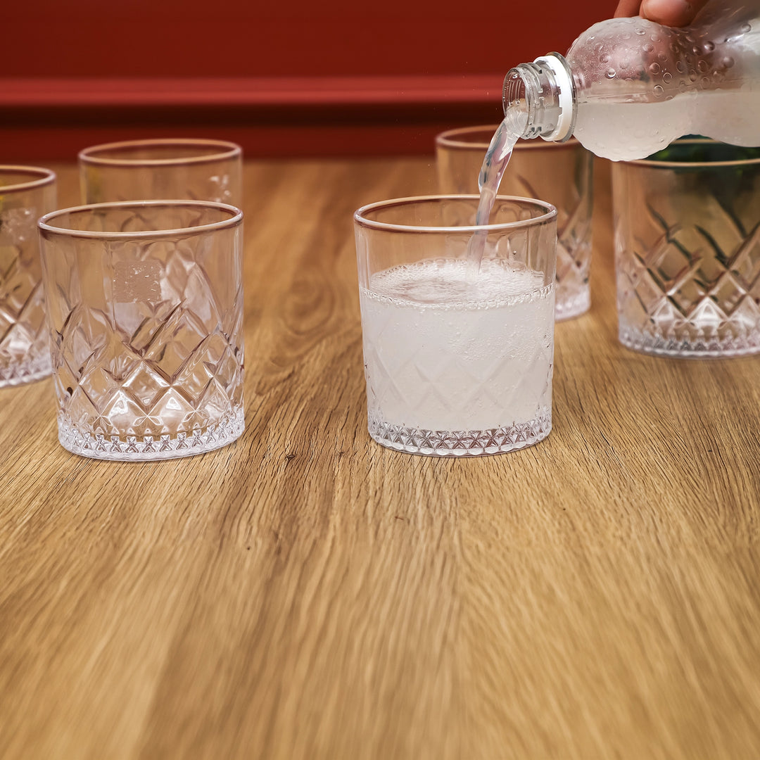 Crystal Crest Tumbler Set