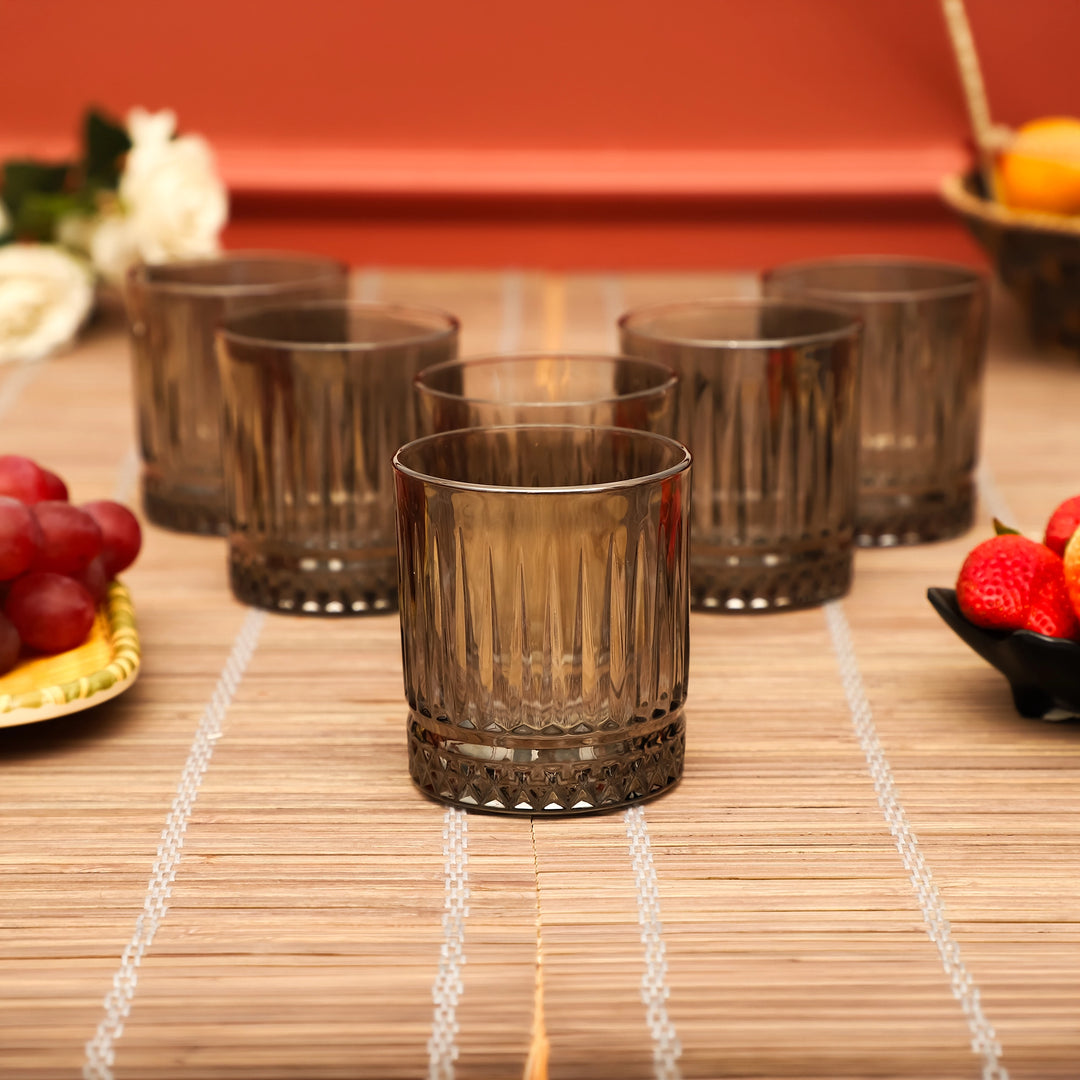 Smokewave Textured Tumbler Glasses