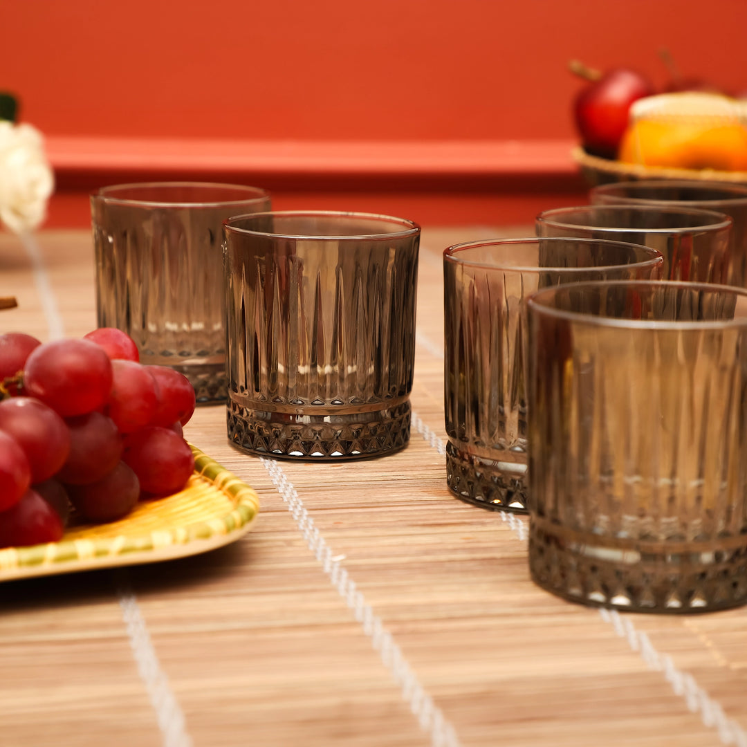 Smokewave Textured Tumbler Glasses