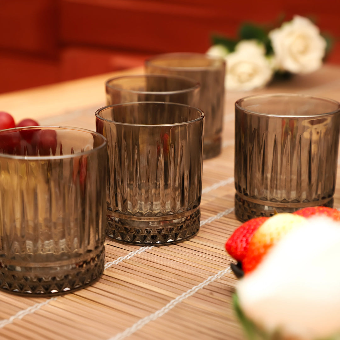 Smokewave Textured Tumbler Glasses
