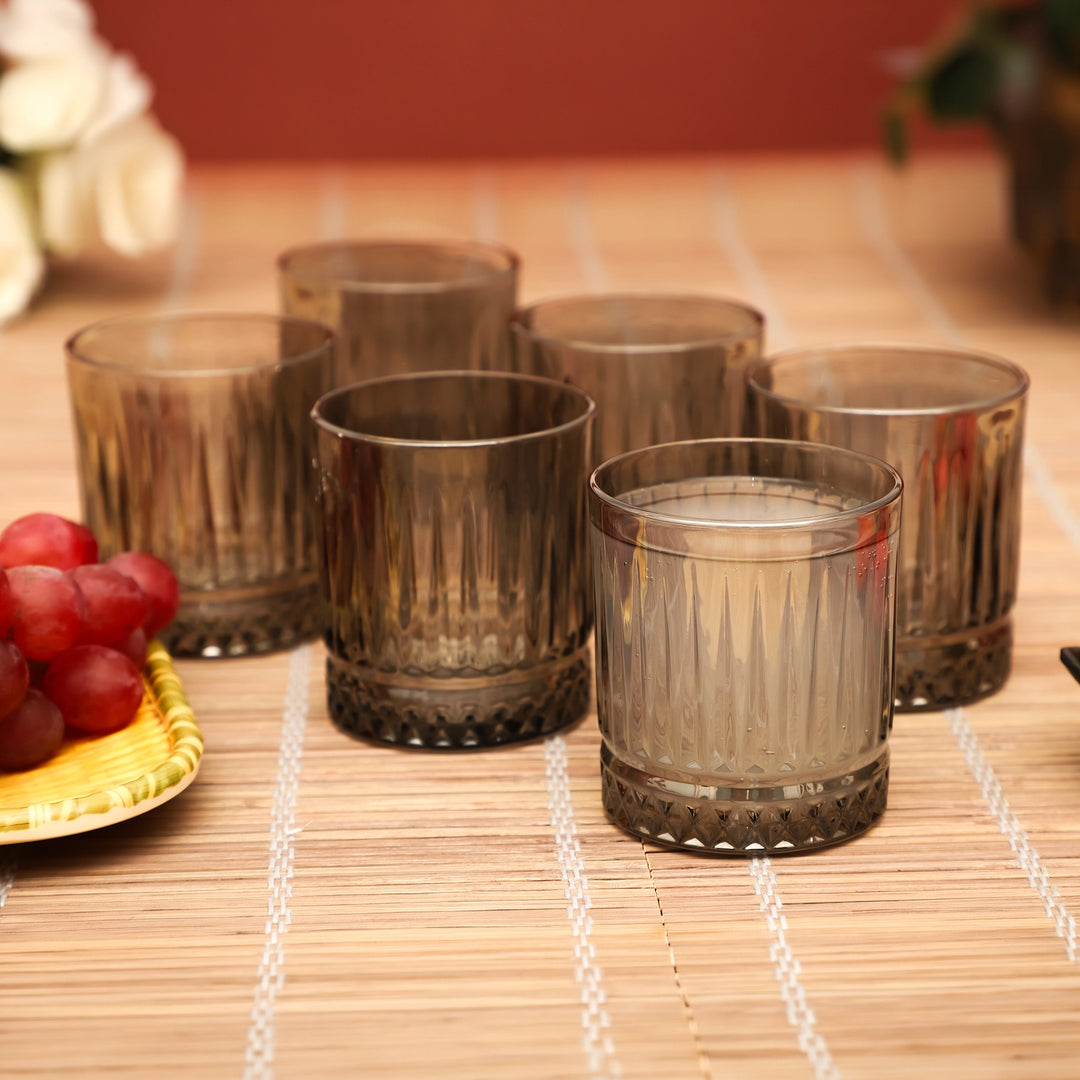 Smokewave Textured Tumbler Glasses