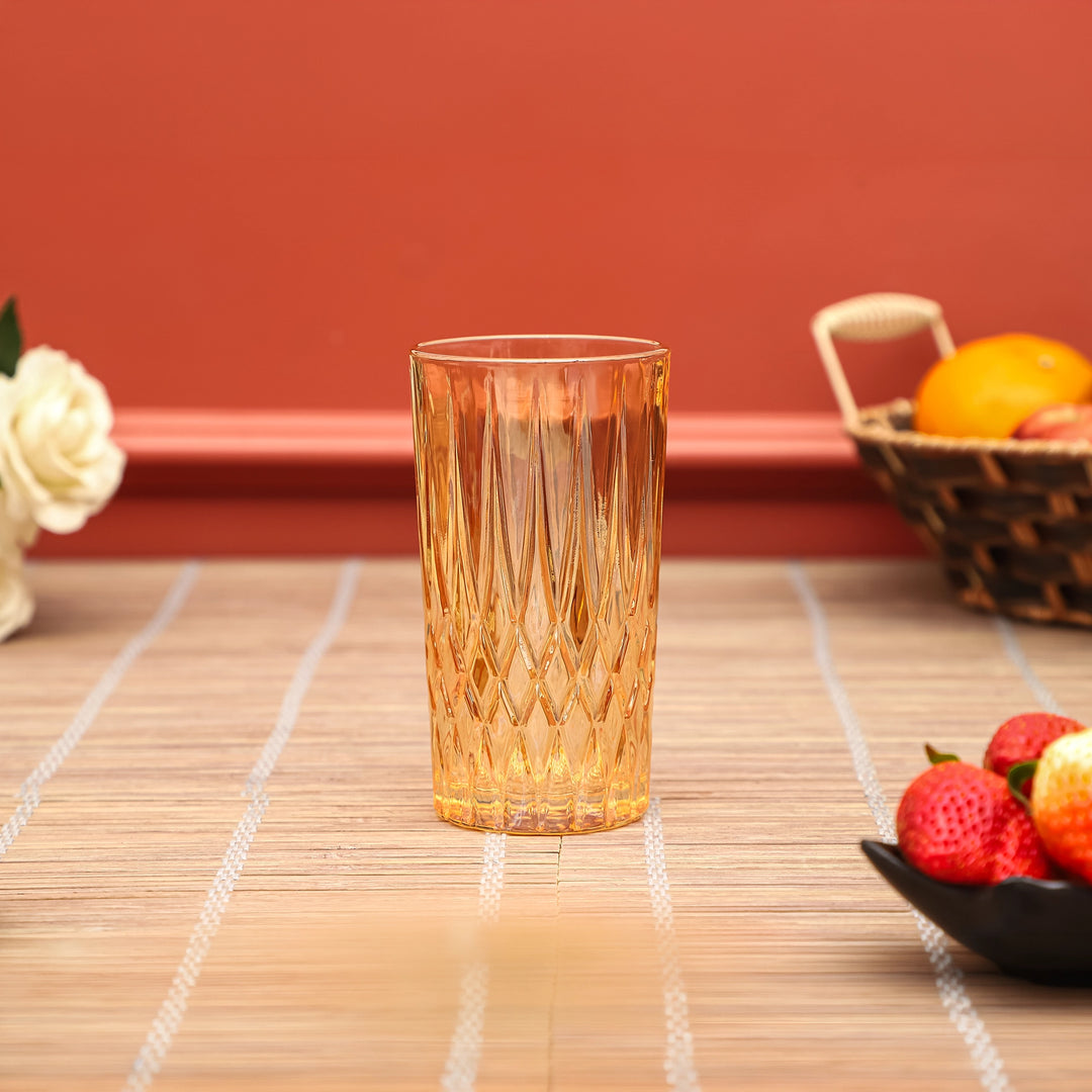 Golden Ripple Cut Tumblers