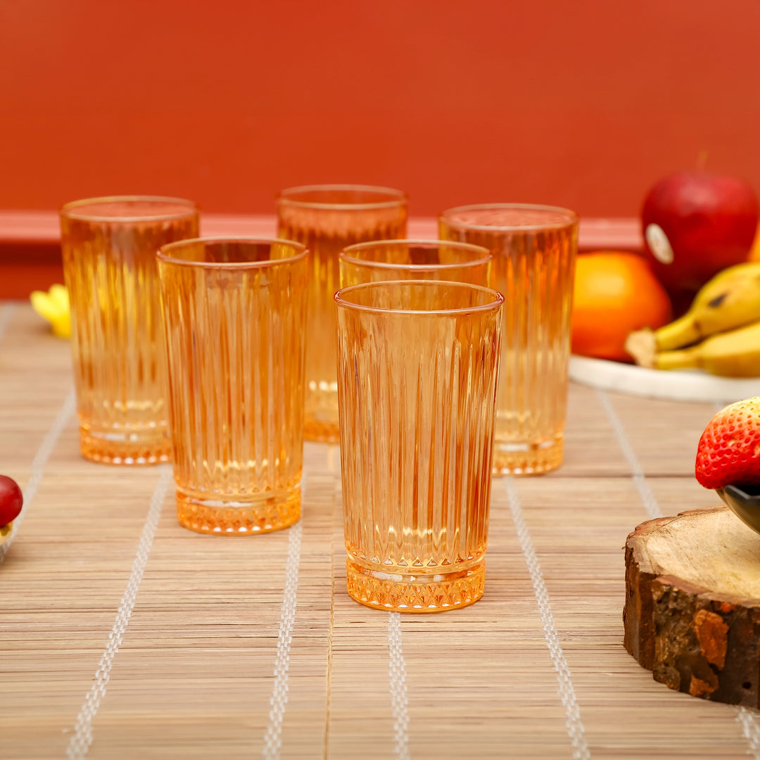 Sun Amber Tall Tumblers