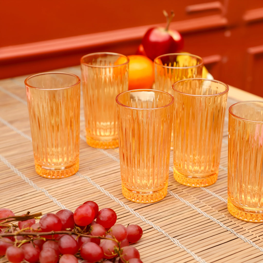 Sun Amber Tall Tumblers