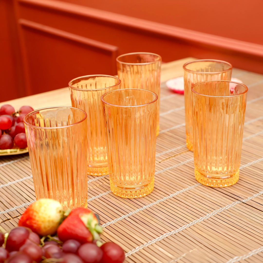 Sun Amber Tall Tumblers