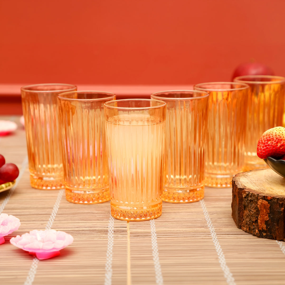 Sun Amber Tall Tumblers