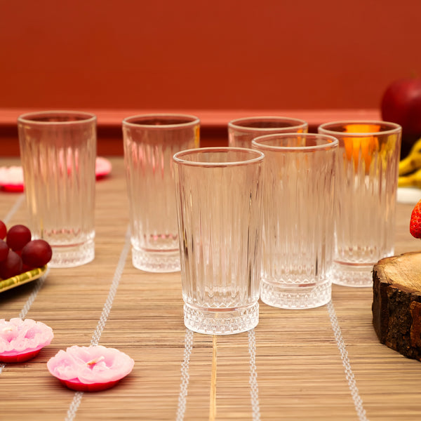Pure Glow Tall Ribbed Tumblers