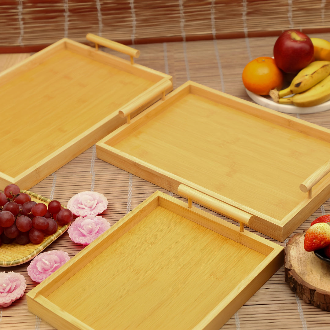 Bamboo Ease Serving Trays