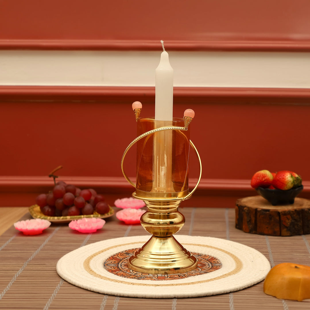 Amber Halo Candle Stand