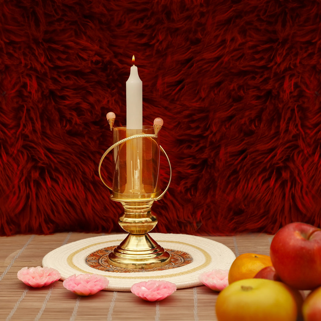 Amber Halo Candle Stand