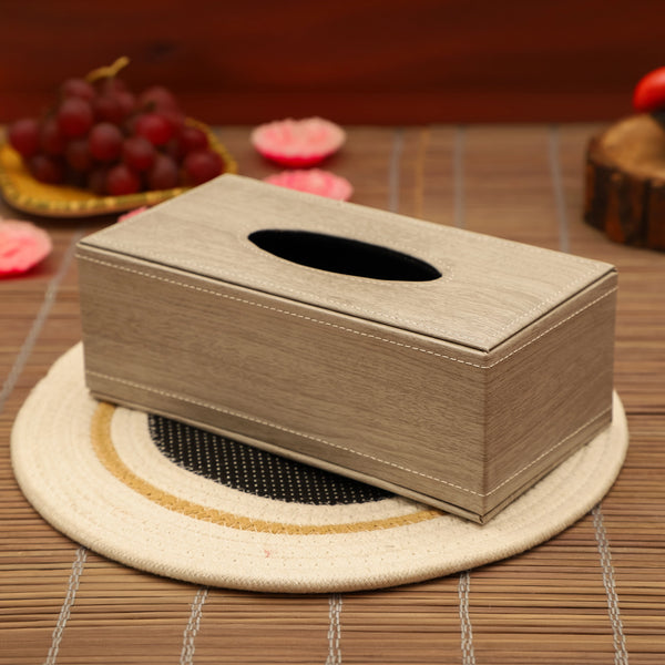 Linen Wood Grace Tissue Box
