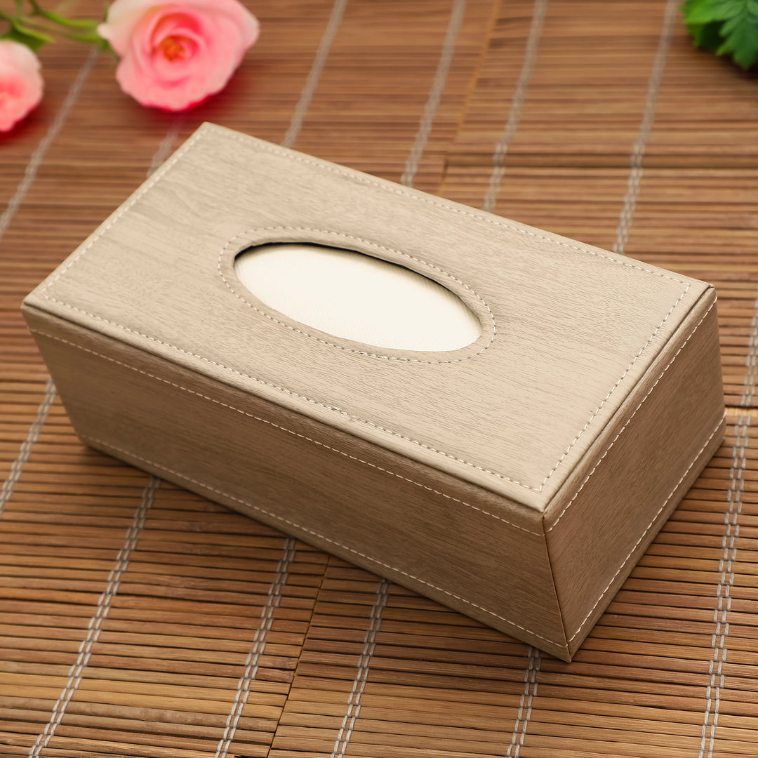 Linen Wood Grace Tissue Box