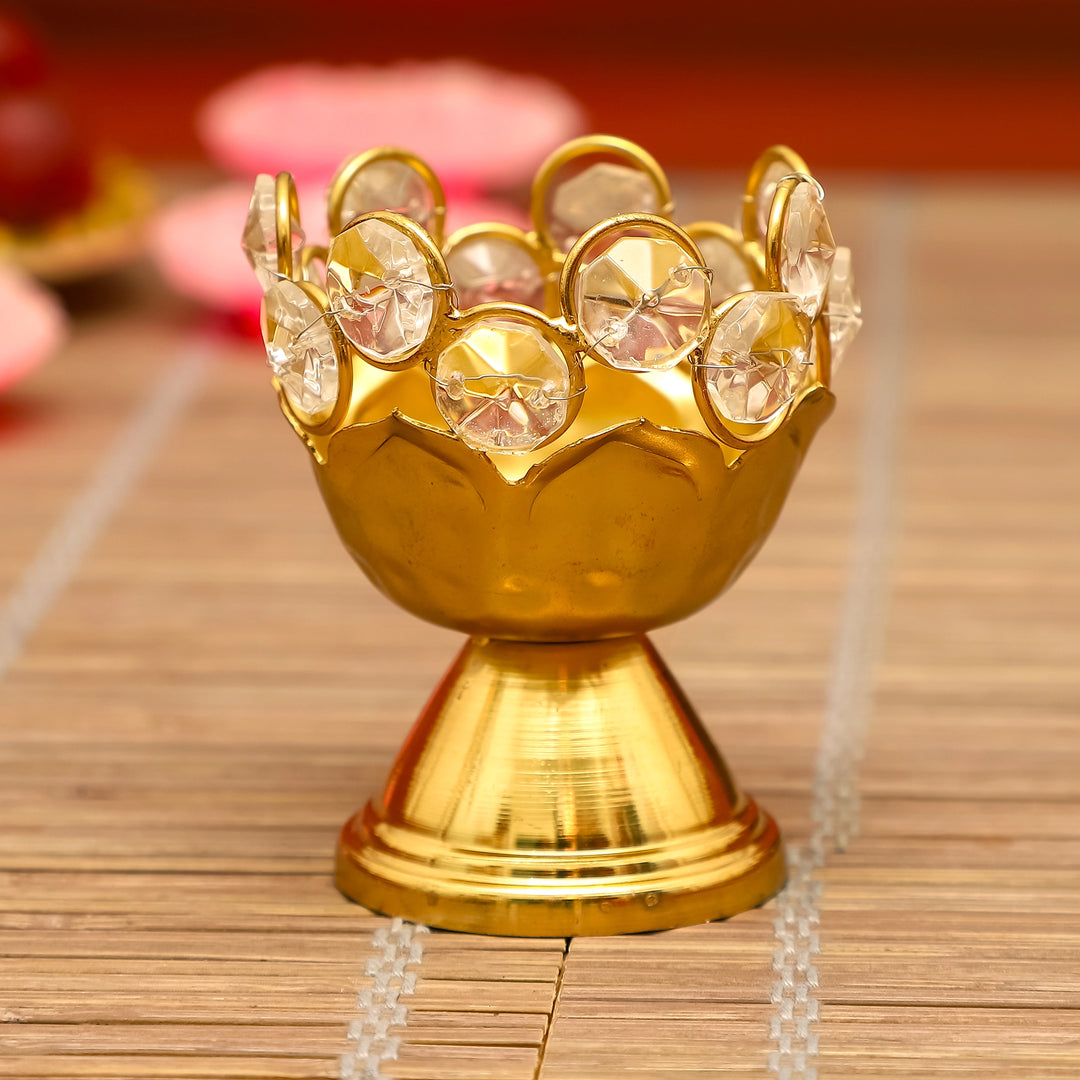 Crystal Crown Candle Holder