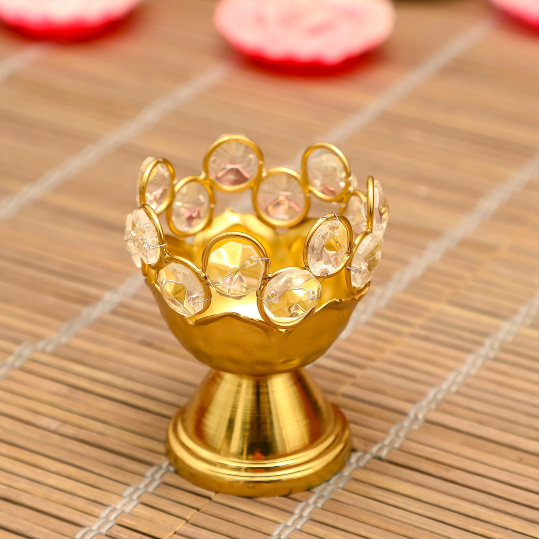 Crystal Crown Candle Holder