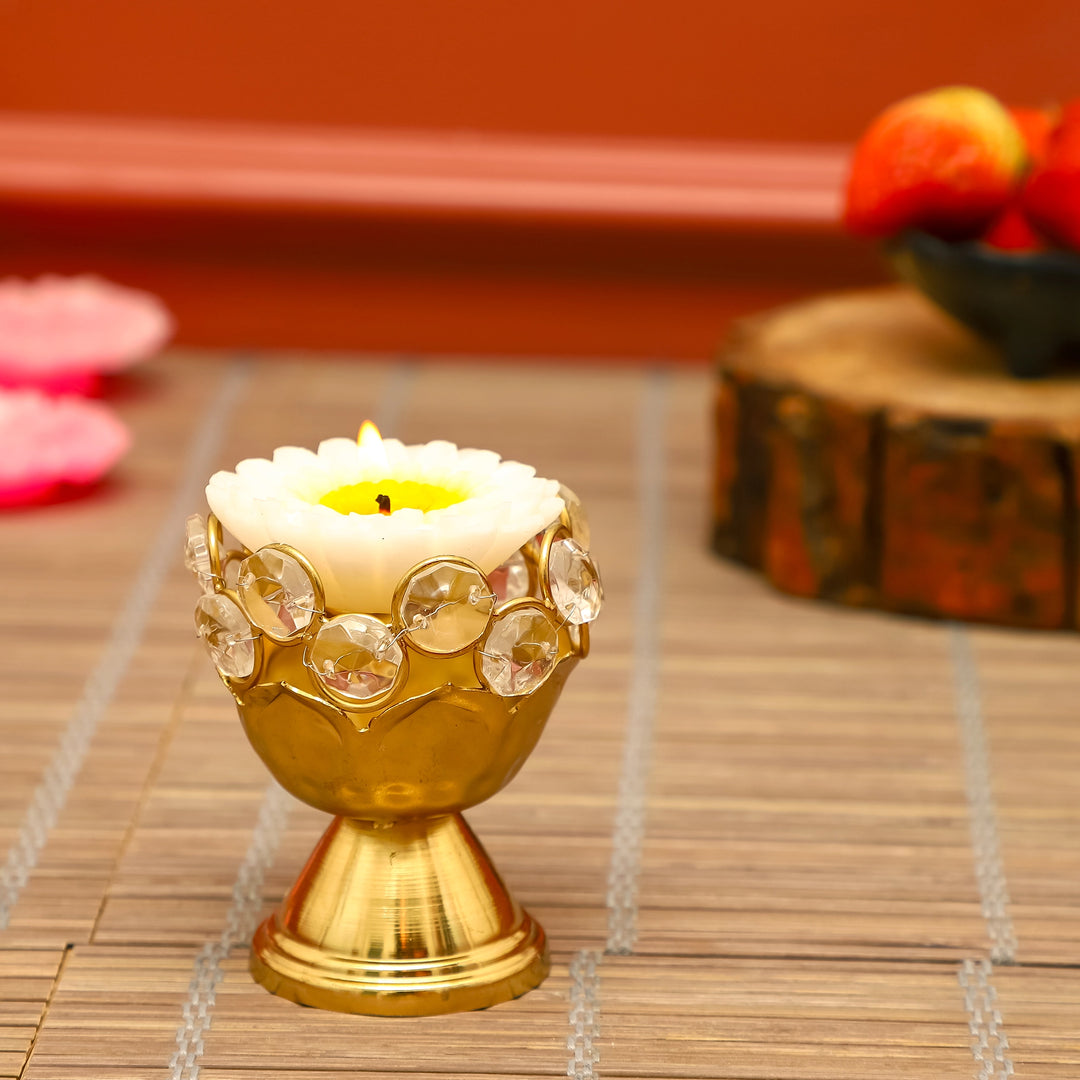 Crystal Crown Candle Holder